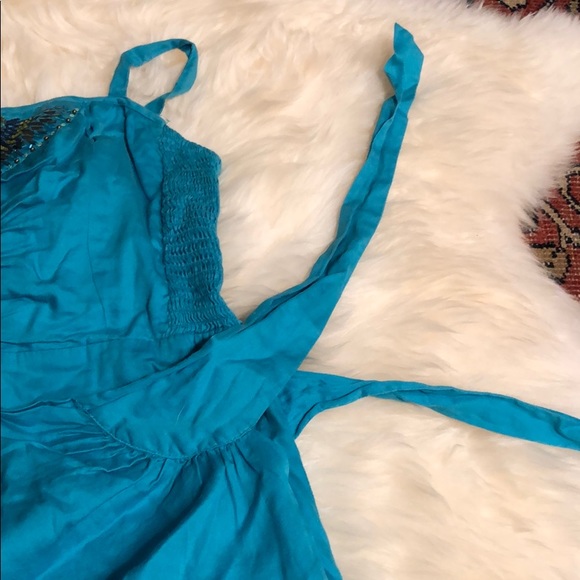 Free People Wrap Dress w/ Embroidery & Beading US2 - Picture 7 of 7